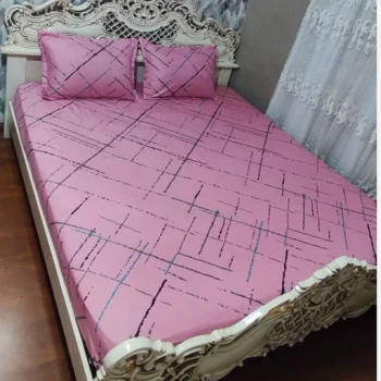 روتختی دونفره زمینه صورتی روکش تشک دو نفره صورتی نیم ست روتختی صورتی