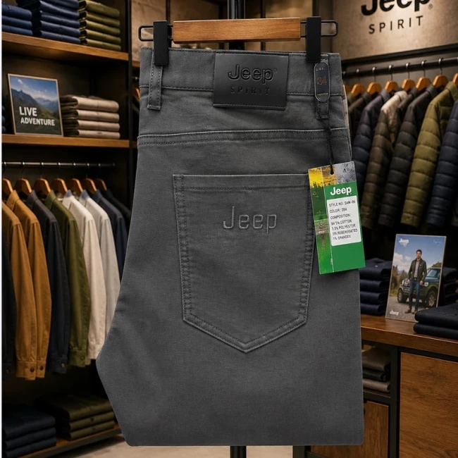 شلوار مردانه کتان سنگشور کیفیت درجه یک برند jeep