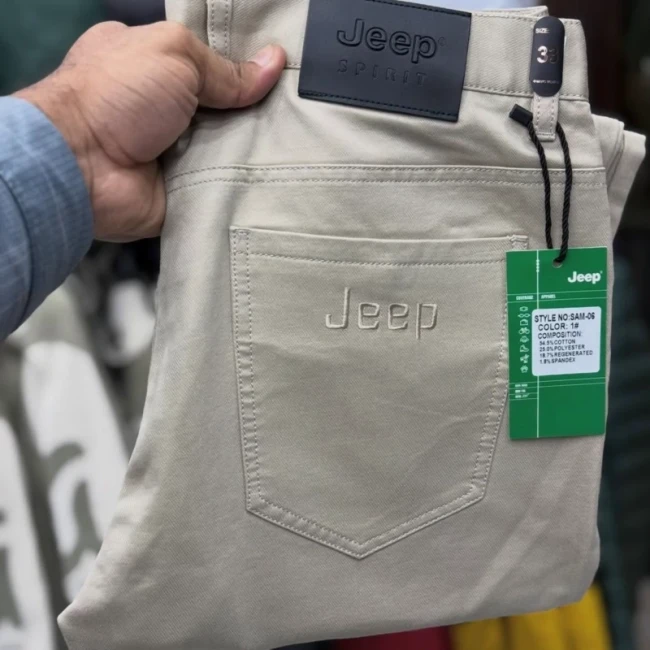 شلوار مردانه کتان سنگشور کیفیت درجه یک برند jeep