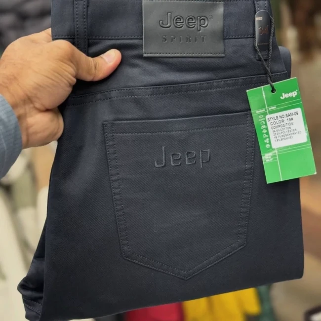 شلوار مردانه کتان سنگشور کیفیت درجه یک برند jeep