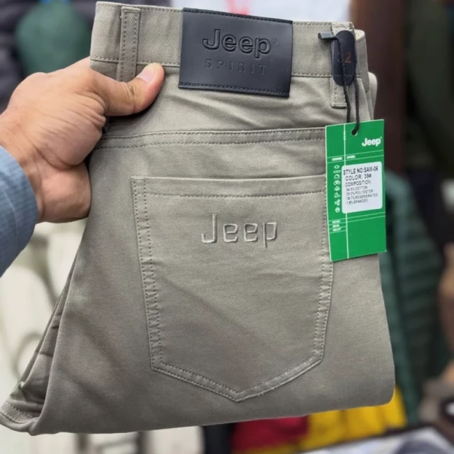 شلوار مردانه کتان سنگشور کیفیت درجه یک برند jeep