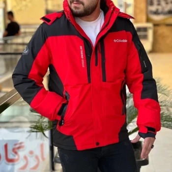 کاپشن برند کلمبیا رنگ قرمز