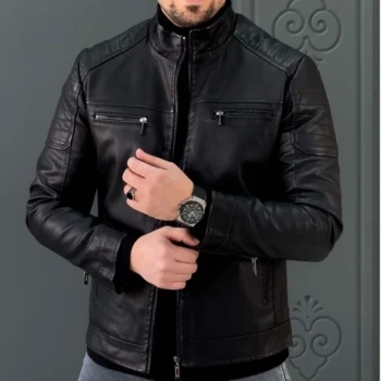کاپشن چرم مردانه شیک درجه یک