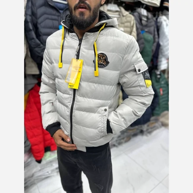کاپشن مردانه اسپورت زمستانه دورو کلاه جداشونده