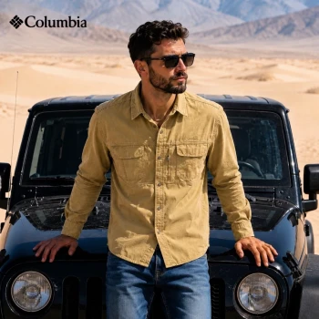 پیراهن کتان سنگشور شیک برند کلمبیا