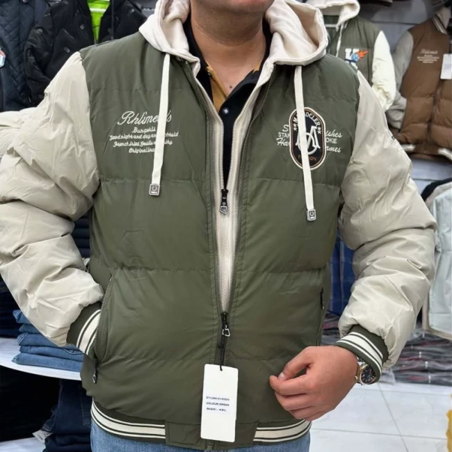 کاپشن بیسبالی زمستانی اسپورت داخل خز