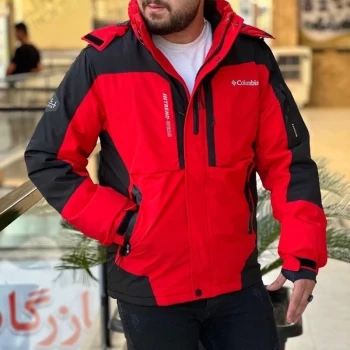 کاپشن برند کلمبیا رنگ قرمز