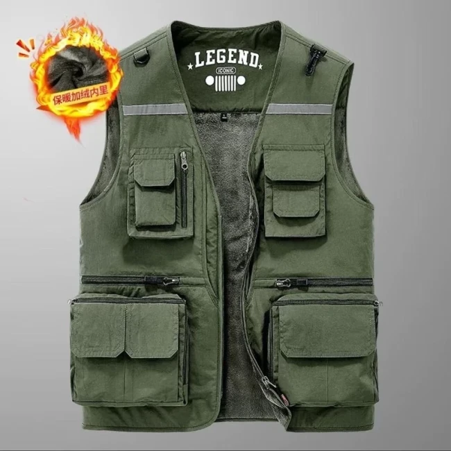 جلیقه مردانه تاکتیکال داخل خز Jeep