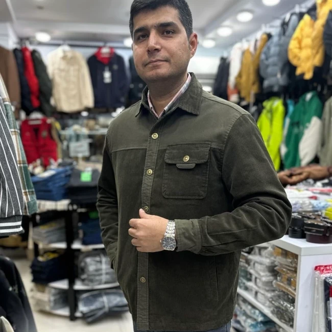 کاپشن مخمل طرح پیراهن خزدار شیک و گرم مارک جیپ