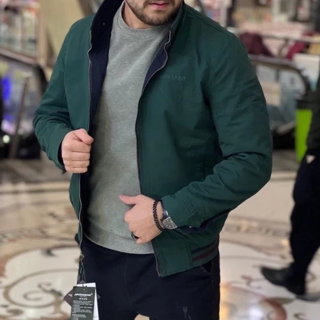 کاپشن دورو مارک جیپ مشکی سبز