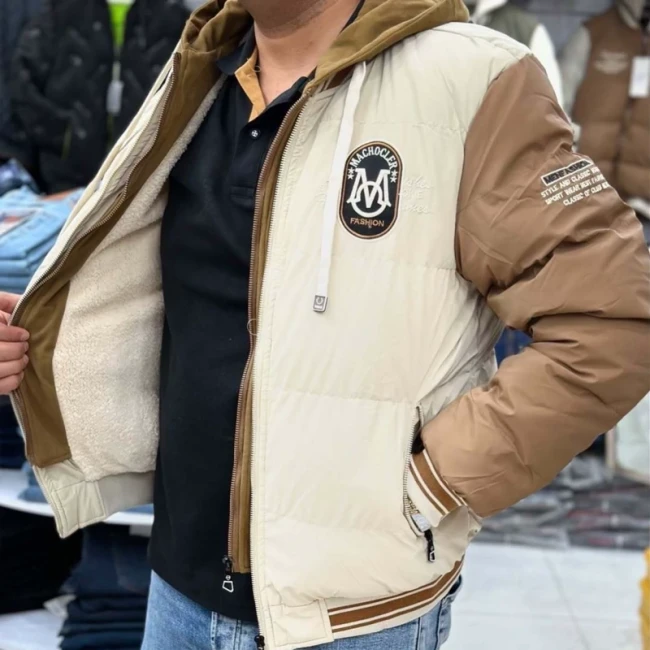کاپشن بیسبالی زمستانی اسپورت داخل خز