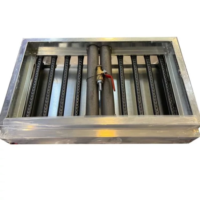 کباب پز (منقل گازی) رومیزی 10 سیخ استیل پایه دار معروفی (پس کرایه)