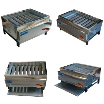 کباب پز گازی ( منقل ) 7 شعله تمام استیل هیزم (پس کرایه)
