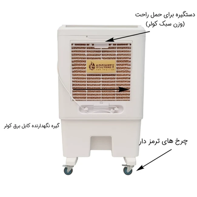کولر پرتابل سلولزی برووات صادراتی مدل BR-28000(پس کرایه)