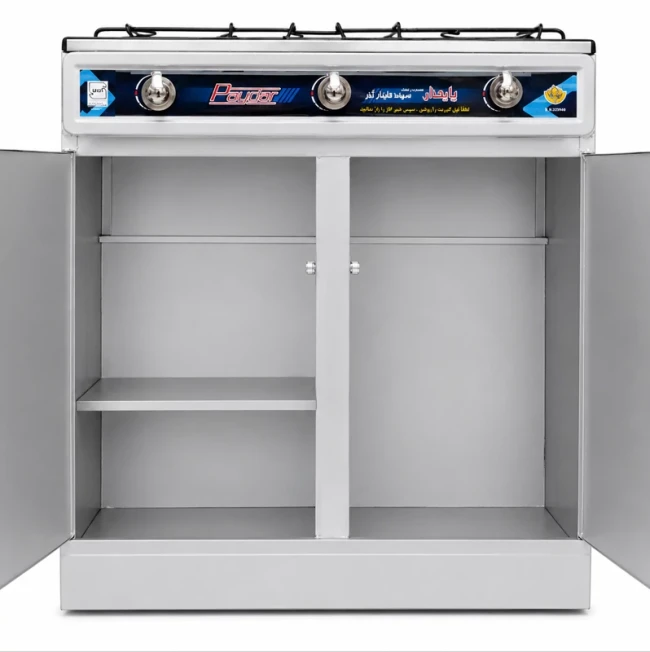اجاق گاز 3 شعله کابین دار پایدار قاینار (پس کرایه)