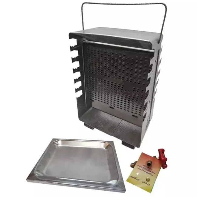 کباب پز (منقل گازی) 12 سیخ دو طرفه نوبل (پس کرایه)