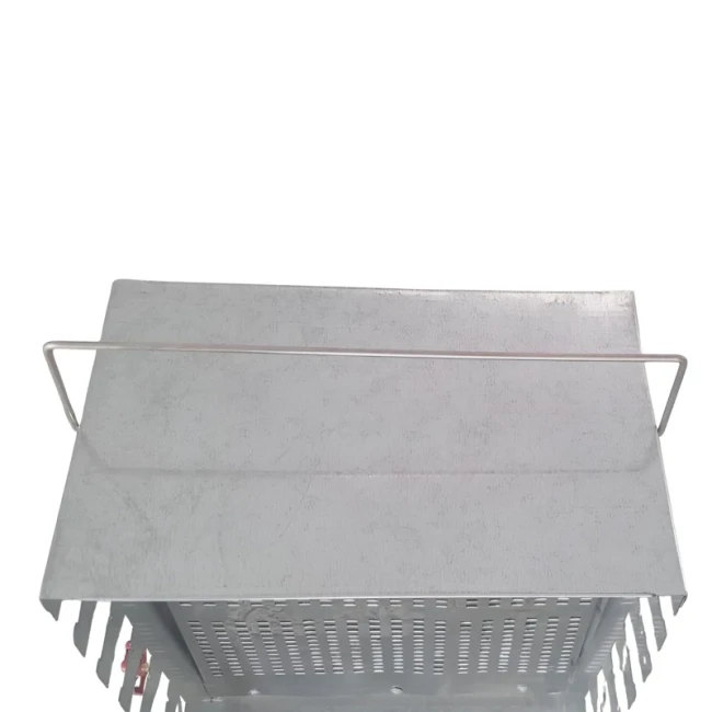 کباب پز معروف و هیزم مدل تمام استیل 12 سیخ 2 طرفه (پس کرایه)