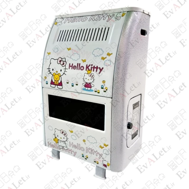بخاری گازی پردیس خزر مدل 7000 طرح hello kitty (پس کرایه)