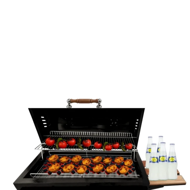 باربیکیو لعابی گازی ذغالی فندار هیزم مدل L90 (پس کرایه)