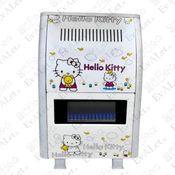 بخاری گازی پردیس خزر مدل 7000 طرح hello kitty (پس کرایه)