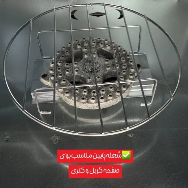 تنور گازی گوهر آذران مدل دو شعله درب پنجره ای S500 ( پس کرایه)