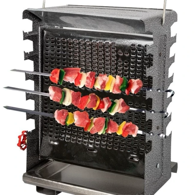 کباب پز (منقل گازی) 12 سیخ دو طرفه نوبل 2026 (پس کرایه)
