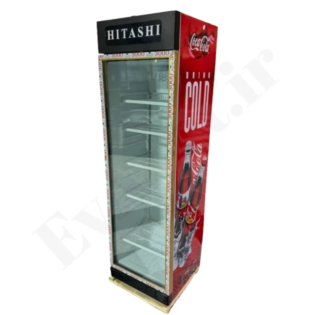 یخچال ویترینی 60 سانتی فروشگاهی تاج بلند هیتاشی (پس کرایه)
