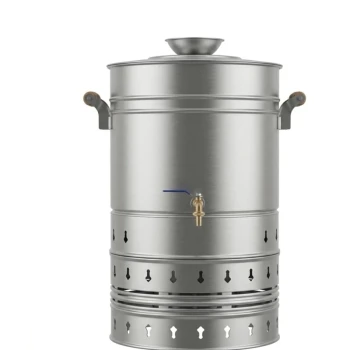 سماور 60 لیتری گازی استیل (پس کرایه)