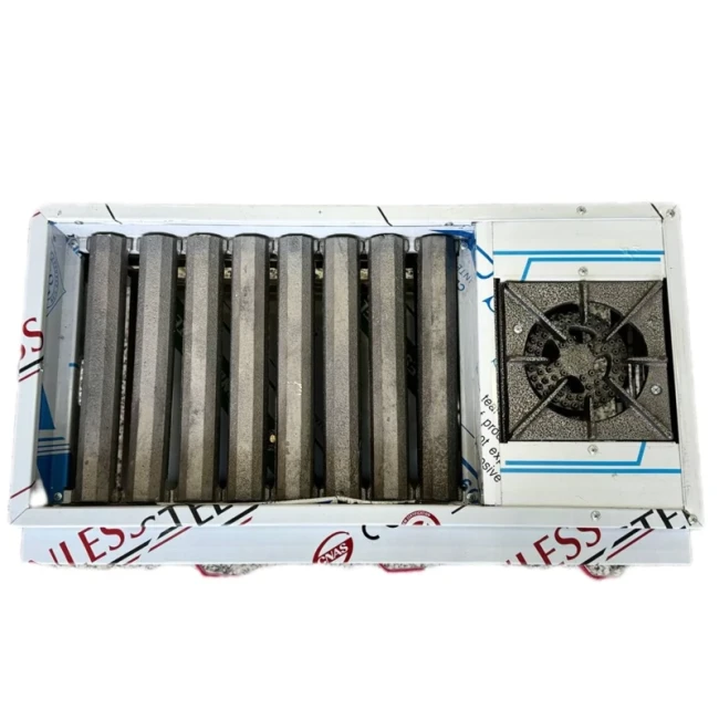 کبابپز گازی ( منقل گازی ) 8 شعله پلوپزدار هیزم (پس کرایه)