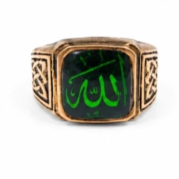 انگشتر مردانه طلاروس مذهبی بنام الله