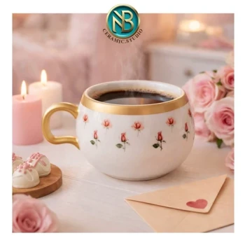 ماگ سرامیکی مدل رز(پس کرایه)
