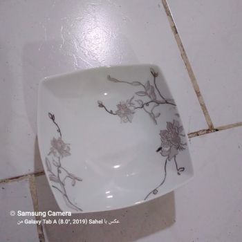 کاسه ماست خوری طرح گل نقره ای برنو معروف پردیس