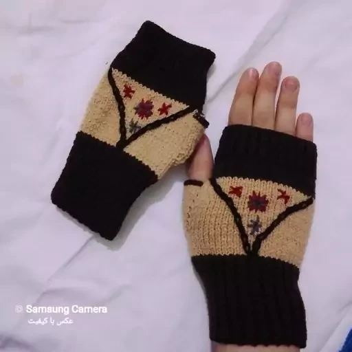 دستکش بافتی مدل تصاویر