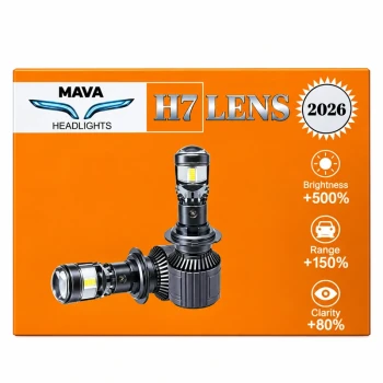 هدلایت لنزدار پایه H7 (بسته 2عددی)