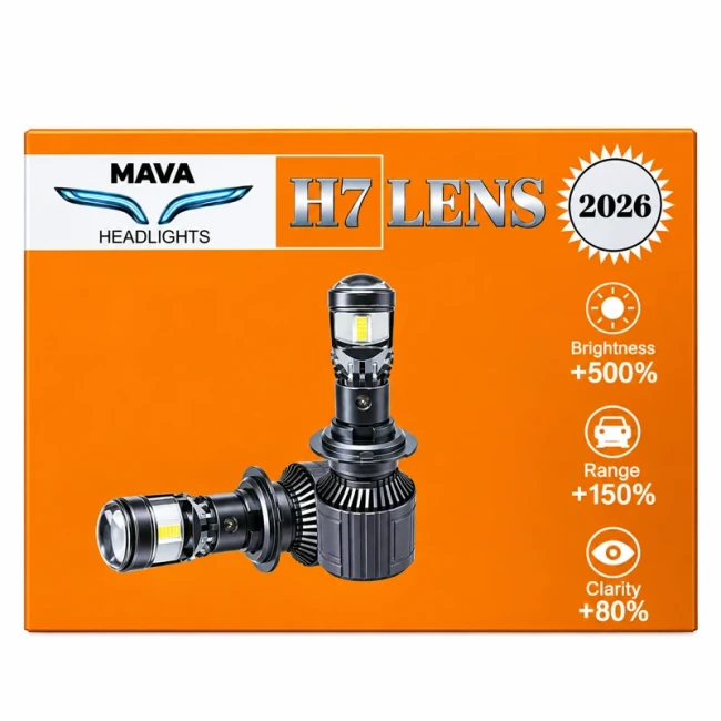 هدلایت لنزدار پایه H7 (بسته 2عددی)
