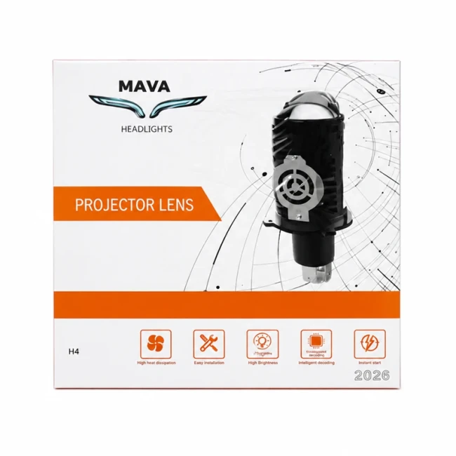 هدلایت لنزدار پایه H4 (نور نچرال 4300) 