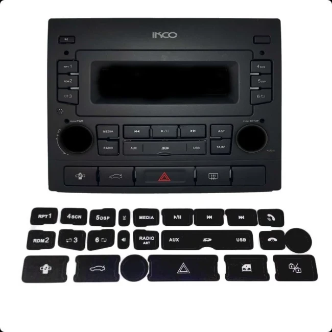  برچسب پنل ضبط پژو 405 و پژو پارس (داشبورد سوناتایی)