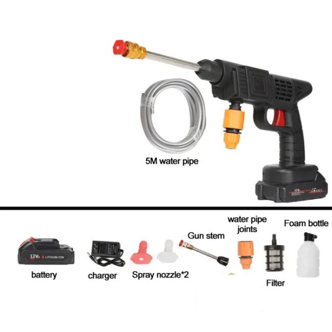 کارواش شارژی سه حالته cleaning gun توان 48 وات