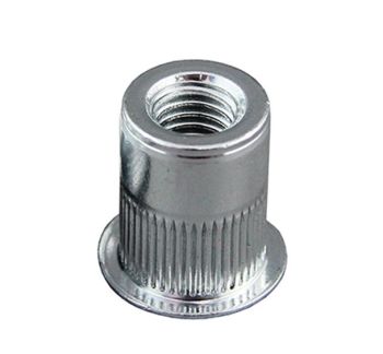 مهره پرچی گرد لبهدار (سایز M3 تا M12)