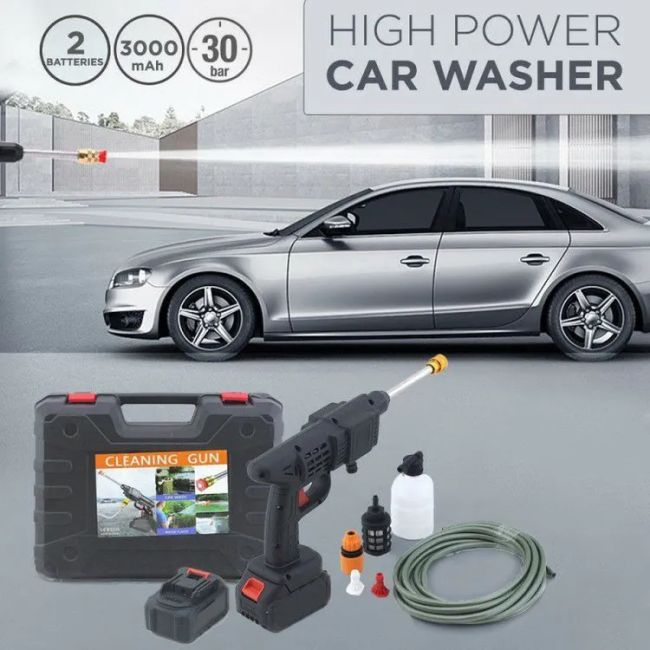 کارواش شارژی سه حالته cleaning gun توان 48 وات