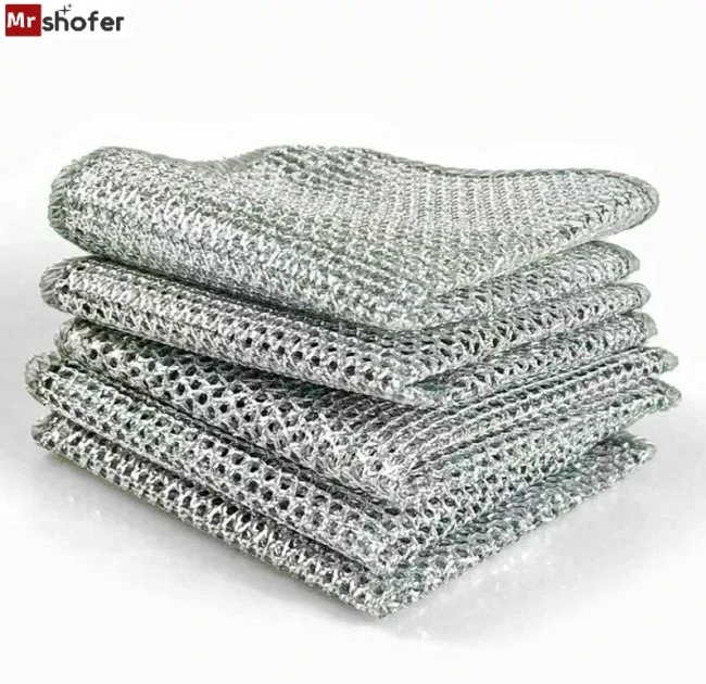 اسکاچ توری دو لایه – تمیزکننده سریع ظروف 20*20