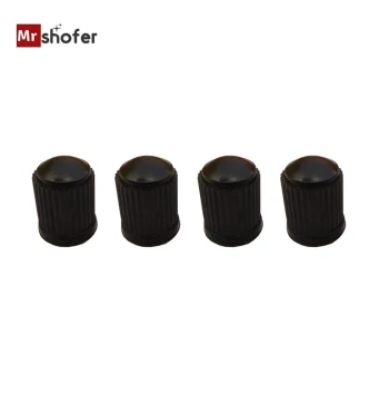 سر والف پلاستیکی مشکی خودرو (سرقاب سیاه) - جنس درجه یک- 4 عددی