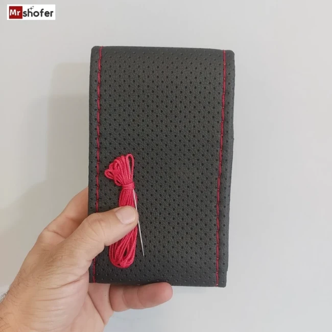 روکش فرمان مدل دوختی و سوزنی طرح چرم