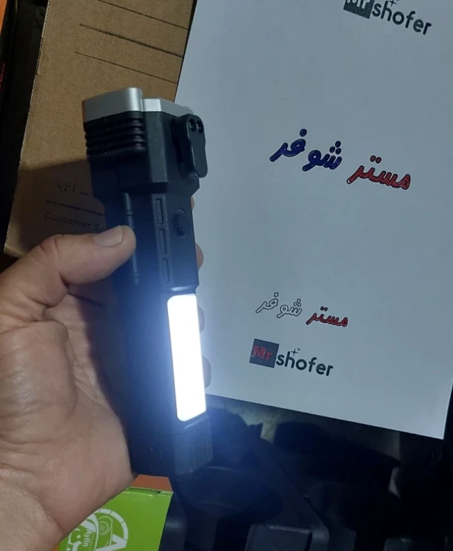 چراغ قوه دستی مدل 8 کاره - ابزار چندمنظوره و اضطراری