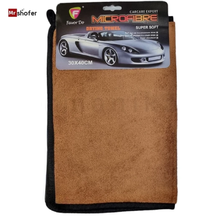 دستمال میکروفایبر دو رو حولهای 30×40 سانتیمتر
