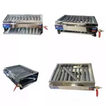 کباب پز گازی ( منقل گازی ) 10 شعله استیل معروفی (پس کرایه)