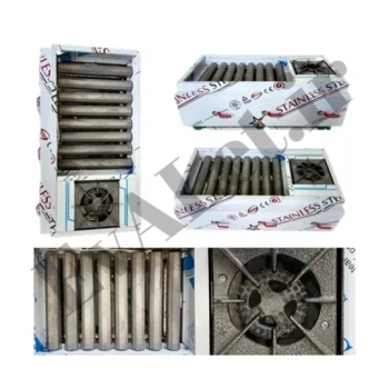 کبابپز گازی ( منقل گازی ) 7 شعله پلوپزدار هیزم (پس کرایه)