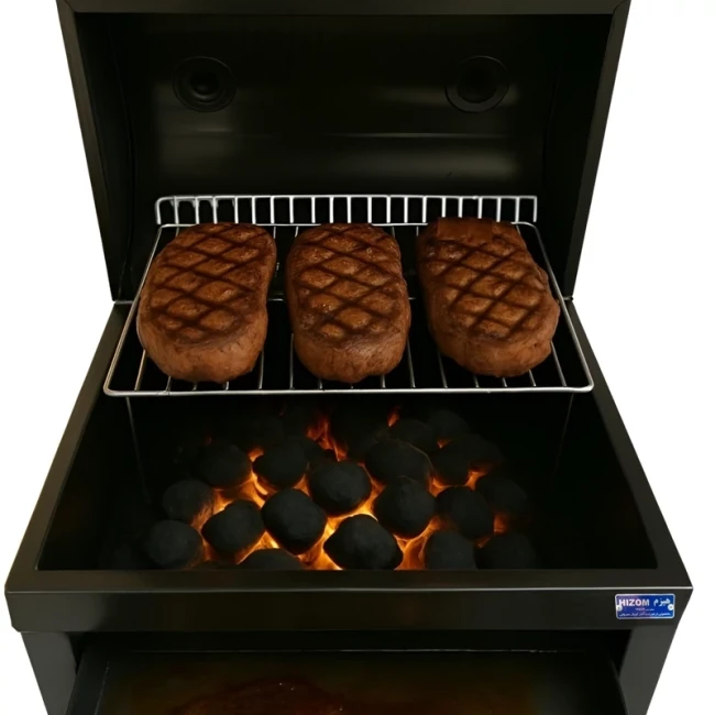 باربیکیو لعابی ، ذغالی هیزم مدل L60 (پس کرایه)