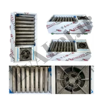 کبابپز گازی ( منقل گازی ) 7 شعله پلوپزدار هیزم (پس کرایه)