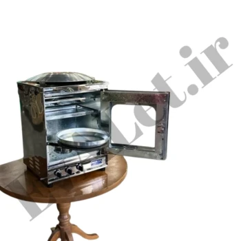 تنورگازی سه شعله ساج دار هیزم مدل درب پنجره ایی (پس کرایه)